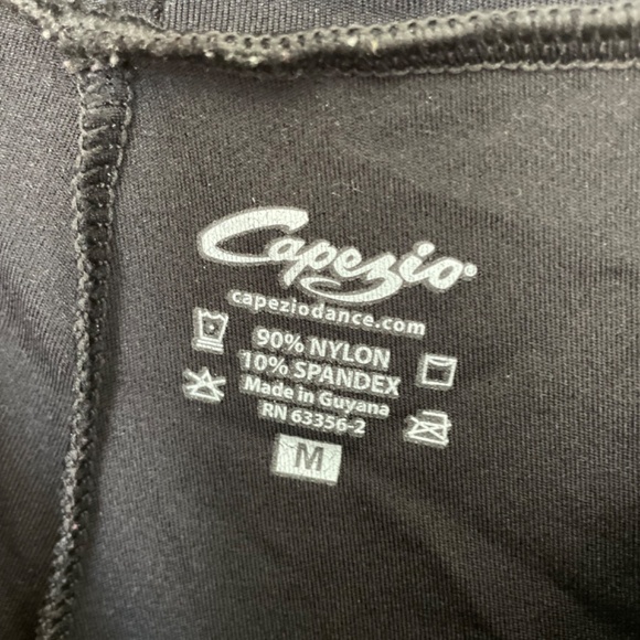 Capezio Black Flare Jazz Pants - Size M - Picture 2 of 2